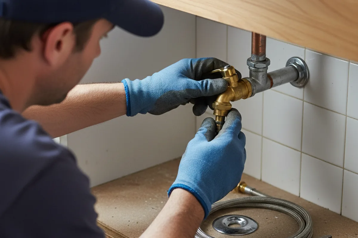 Shutoff valve and fitting work during Faucet and Fixture Repair in Almira